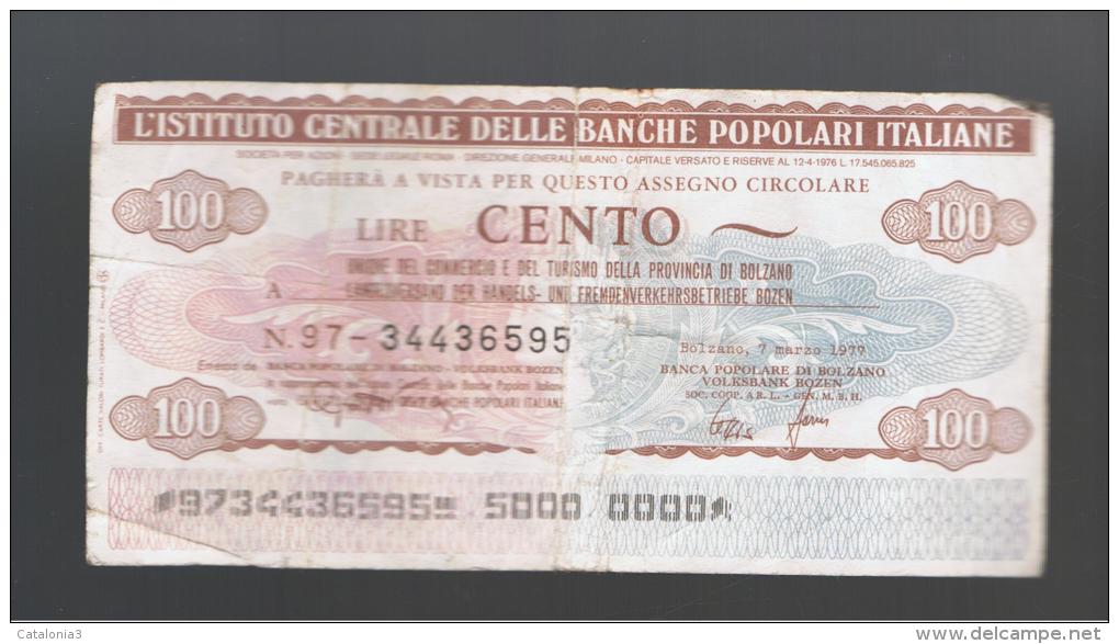 ITALIA - ITALY =  100 Liras L'Istituto Bancario Delle Banche Populare Italiana 1976/77 - [ 4] Provisional Issues