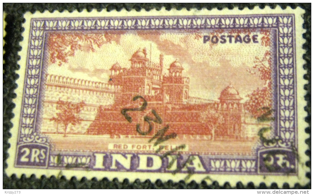 India 1949 Red Fort Dehli 2r - Used - Used Stamps