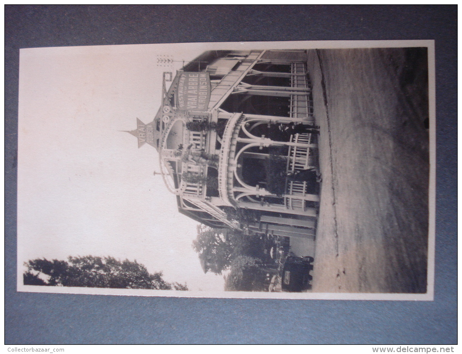 Voyage a Paris 5 album pages avec 30 foto ca1900  Biarritz Nice ? Vrai Arbre Restaurant  original photo postcard size