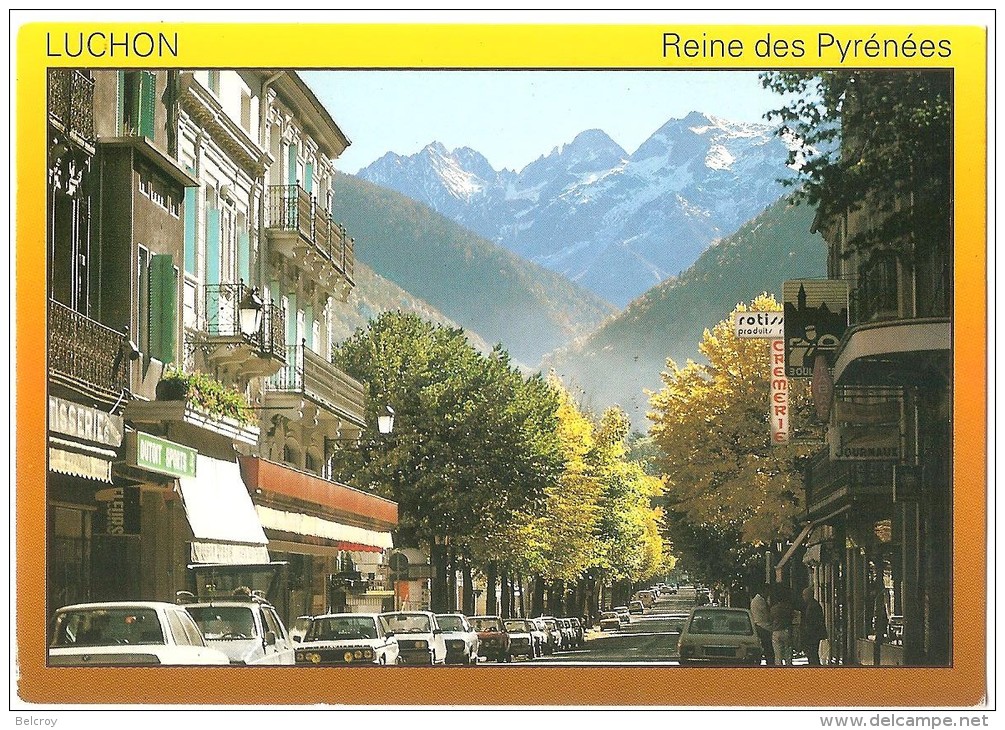 Dépt 31 - BAGNÈRES-DE-LUCHON - Les Allées D'Étigny Et Les Pics De La Pique, De La Mine, De Sauvegarde - (CPSM 10 X 15cm) - Luchon