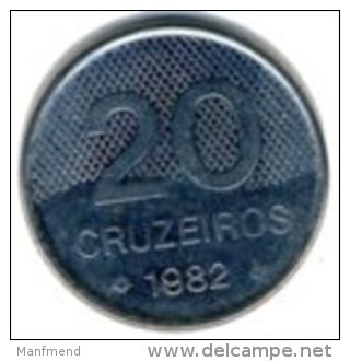 Brazil- 20 Cruzeiros - 1982 - KM 593.1 - Vz+ - Brasilien