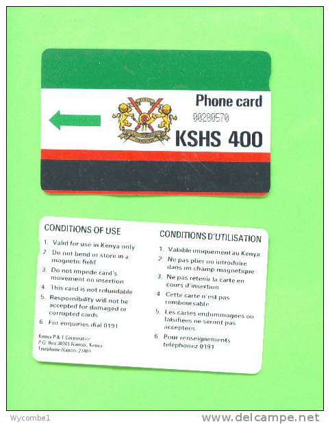 KENYA - Autelca/Magnetic Phonecard/400 Units - Kenia