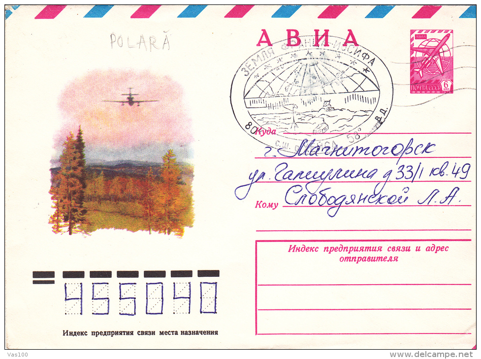 ANTARTICA, ANTARCTIC BASE, POSTAL COVER,1980, RUSSIA - Research Stations