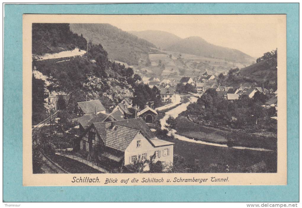 SCHILTACH  -  Blick Auf Die Schiltach U. Schramberger Tunnel - - Schiltach