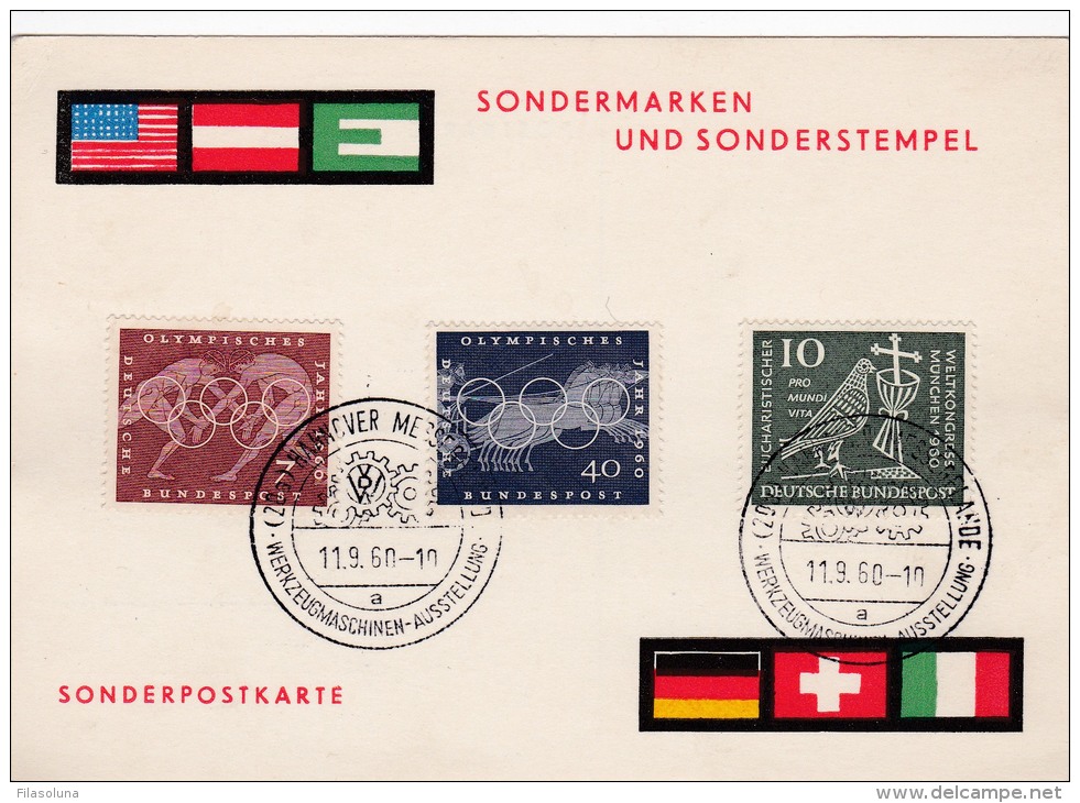 00151 Entero Postal  Sin Circular Hannover 11.9.60 - 1931-....