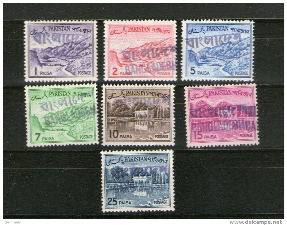 2531 BanglaDesh Überdruck Overprint Provisorien Pakistan Ca. 1971/1972 Postfrisch Mnh - Bangladesch