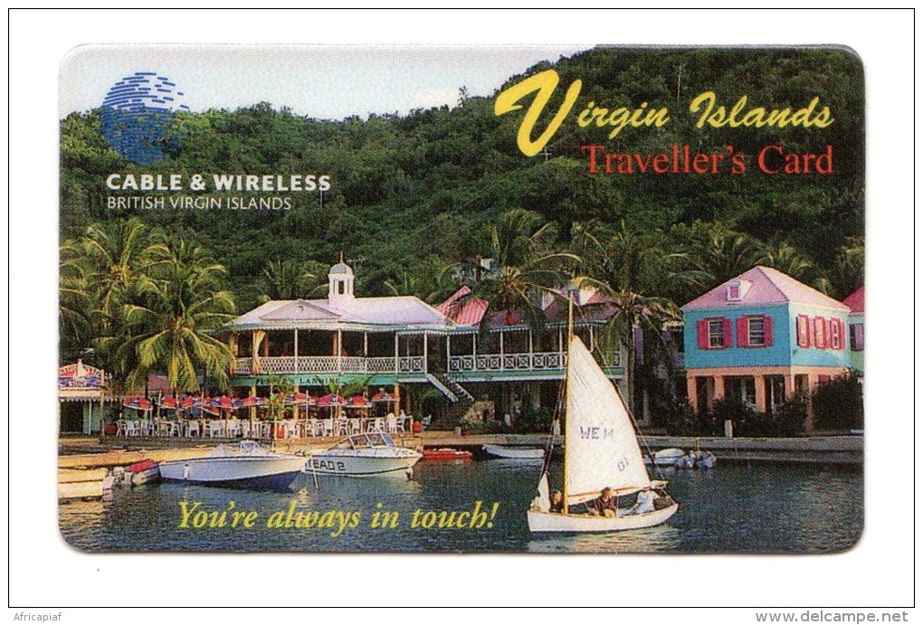 ILES VIERGES BRITANNIQUE CARAIBES CABLE & WIRELESS PREPAYEE TRAVELLER´S CARD - Vierges (îles)