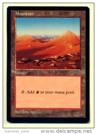 Karte Magic The Gathering  -  Land - Mountain  -  Englisch - Altri & Non Classificati