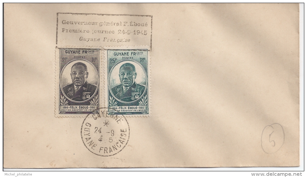 Félix Eboué, Sur Lettre RARE - Lettres & Documents