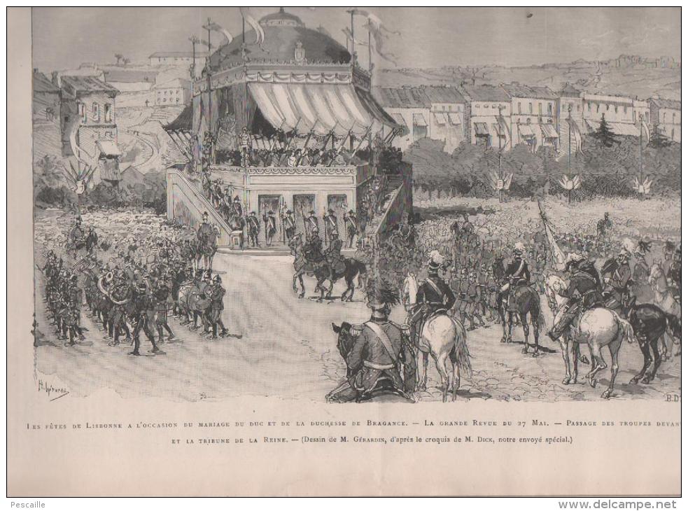 LE MONDE ILLUSTRE 12 06 1886 - HIPPISME GRAND PRIX DE PARIS - TUILERIES - LISBONNE - PROJET TOUR EIFFEL EXPO 1889  ... - 1850 - 1899