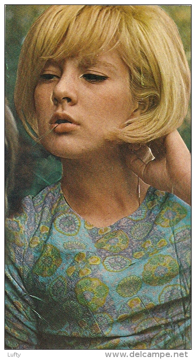 Sylvie Vartan - Carte Belge - Victoria Chocolats - Format 14,5 X 8 Cm - Autres & Non Classés