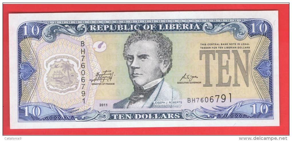 LIBERIA - 10 Dolar  2011 SC  P-27 - Liberia