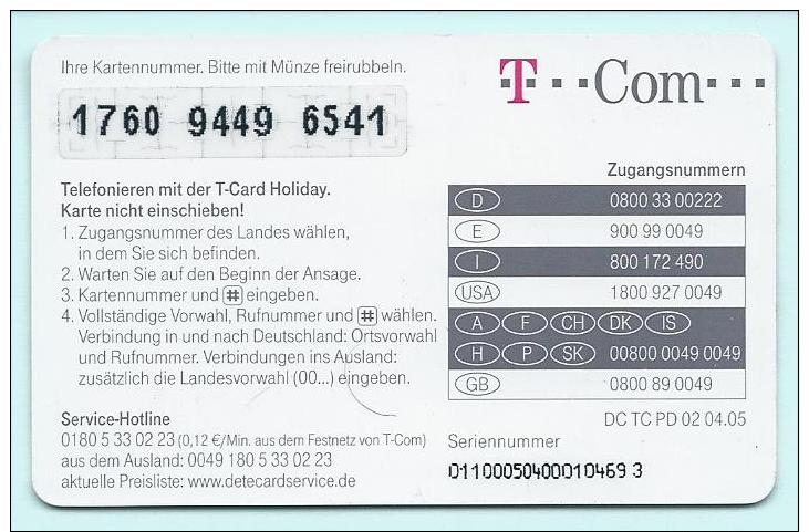 Germany Deutschland (269)T-Pay Micro-money SC TC 0 01 04/05 Planet € 10 - T-Pay Micro-Money