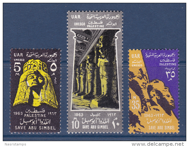 Egypt - 1963 - Palestine Issue - ( UNESCO World Campaign To Save Historic Monuments In Nubia ) - MNH (**) - Egyptologie