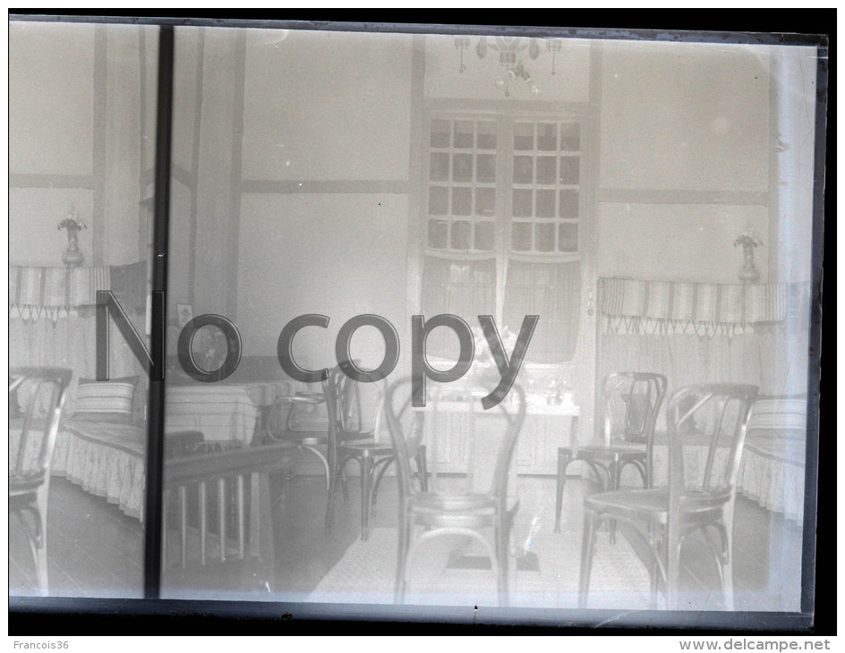 Indochine  Vietnam 1930 - Hanoï - Intérieur De Maison Colonial - Colonial House - Stereo Sur Verre - Stereoview On Glass - Glass Slides