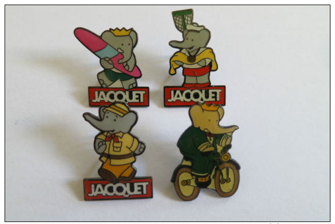 LOT DE 4 PIN´S ... BABAR ... - Comics