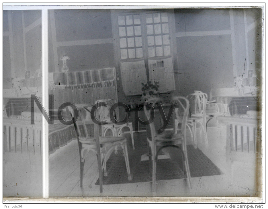 Indochine  Vietnam 1930 - Hanoï - Intérieur De Maison Colonial - Colonial House - Stereo Sur Verre - Stereoview On Glass - Diapositiva Su Vetro