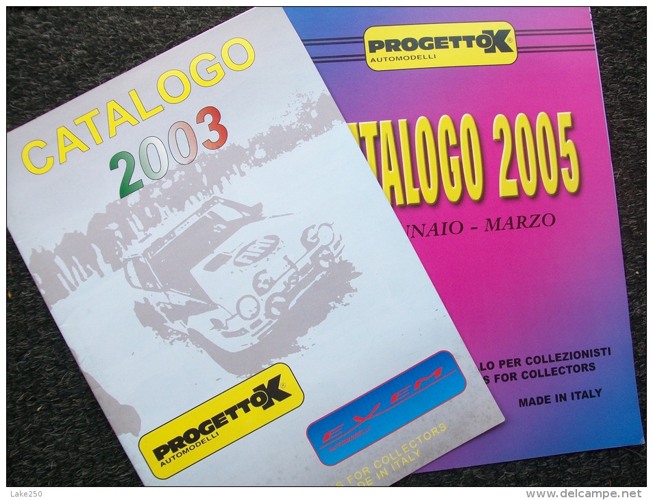 CATALOGO 2003+2005 AUTOMODELLI PROGETTO K Fiat Alfa Lancia 1/43 - Italien