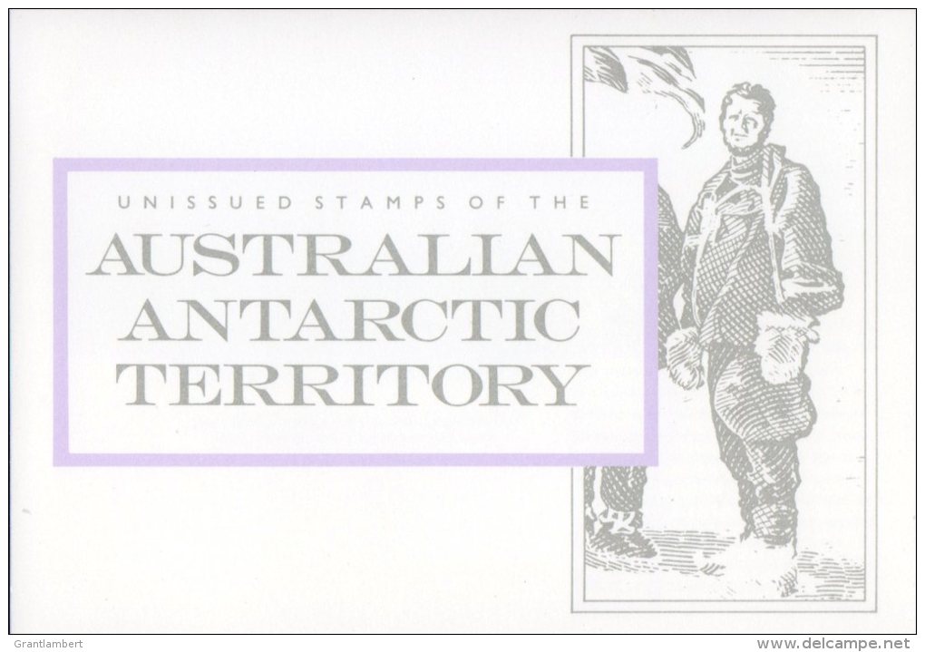 Australian Antarctic 1959 Unissued Stamps Replica Card No 8 - Brieven En Documenten