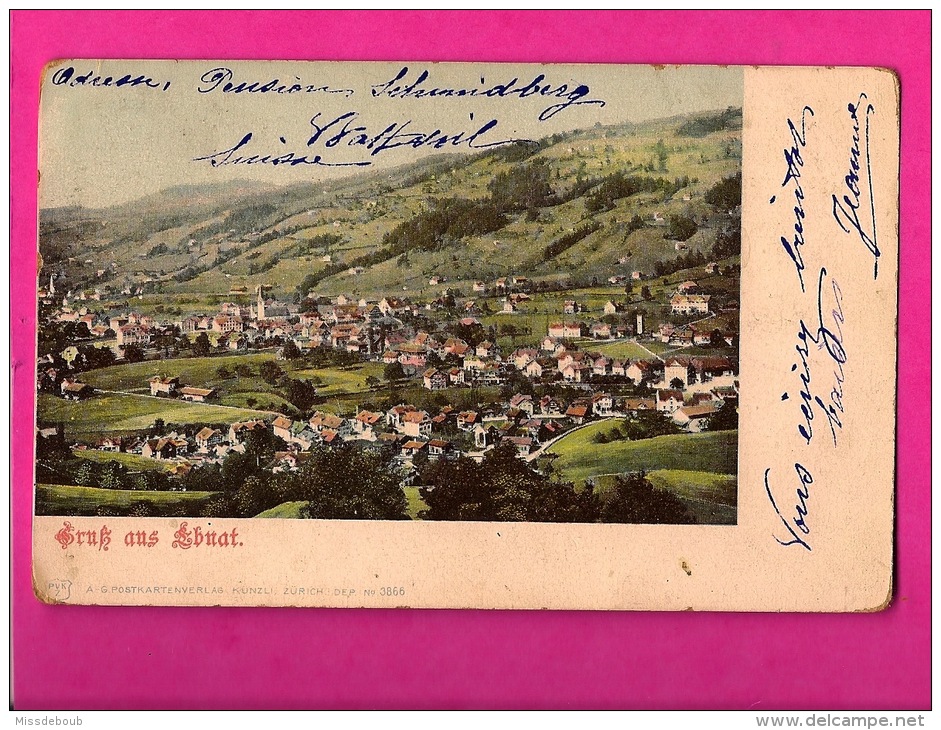Ebnat-Kappel - Vue Aérienne - Ecrite1908 - Ebnat-Kappel