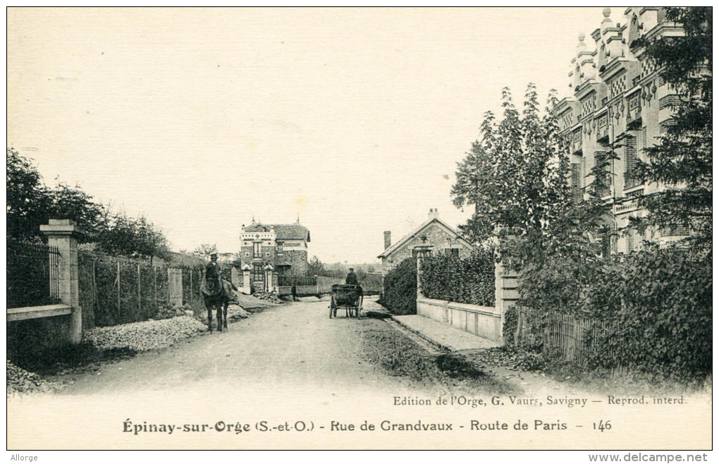 Épinay-sur-Orge (S.-et-O.) - Rue De Grandvaux - Route De Paris - 146 - Edition De L'Orge, G. Vaurs, Savigny - Reprod. In - Epinay-sur-Orge