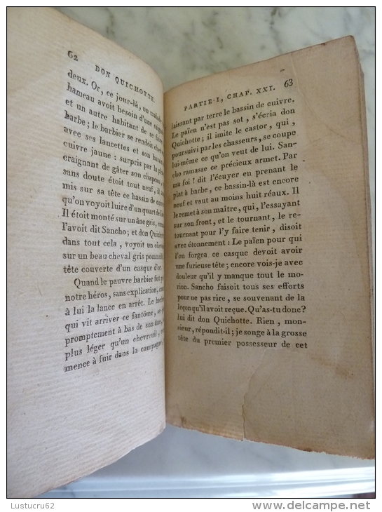 DON QUICHOTTE DE LA MANCHA  -FLORIAN - RARE  1er Traduction En Français - Chez Déterville - AN IX - Tome Second - 1701-1800