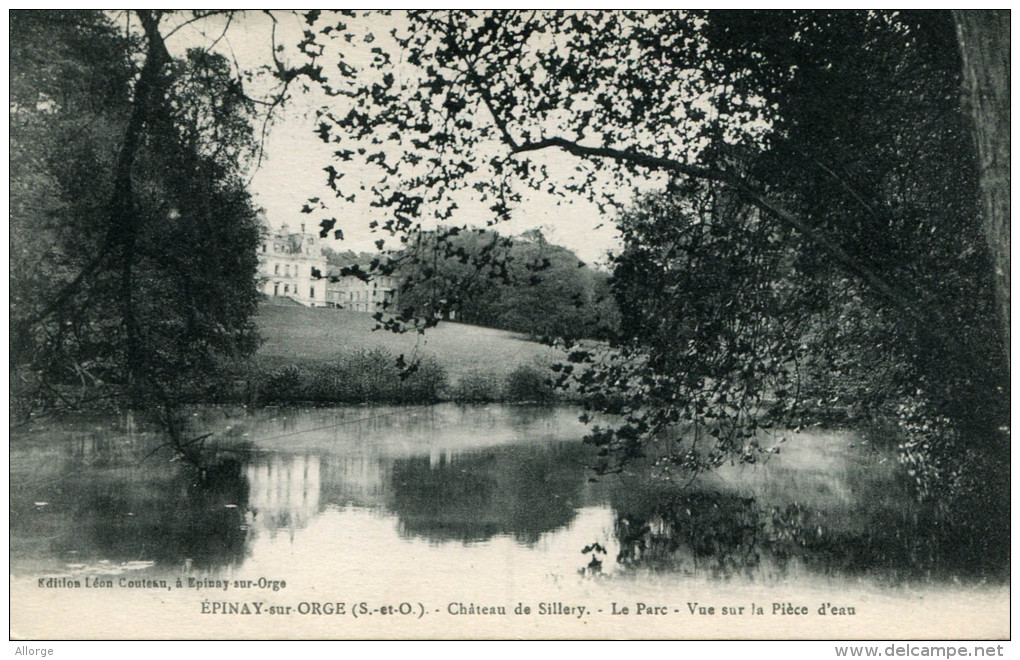 ÉPINAY-sur-ORGE (S.et-O.). - .Château De Sillery. - Le Parc - Vue Sur La Pièce D'eau - Edition Léon Couteau, à Épinay-su - Epinay-sur-Orge