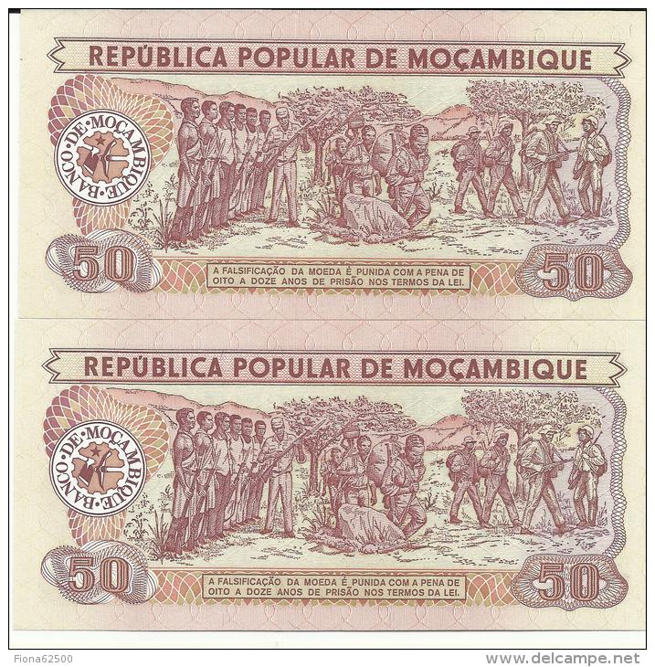 MOZAMBIQUE . LOT DE 2 BILLETS . - Moçambique