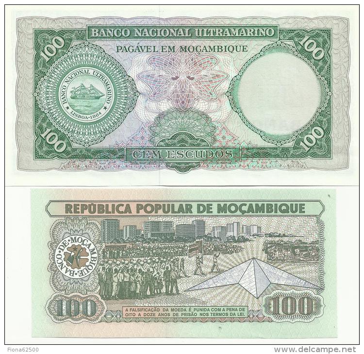 MOZAMBIQUE . LOT DE 2 BILLETS . - Mozambico