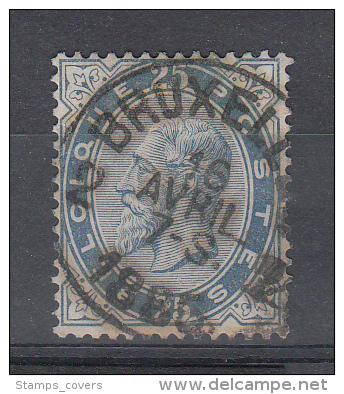 BELGIUM USED COB 40 - 1883 Leopold II