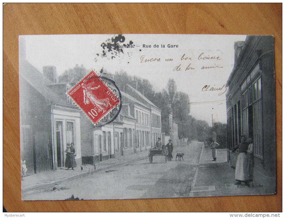 CPA Z  62 GUINES RUE DE LA GARE    ANIMEE - Guines