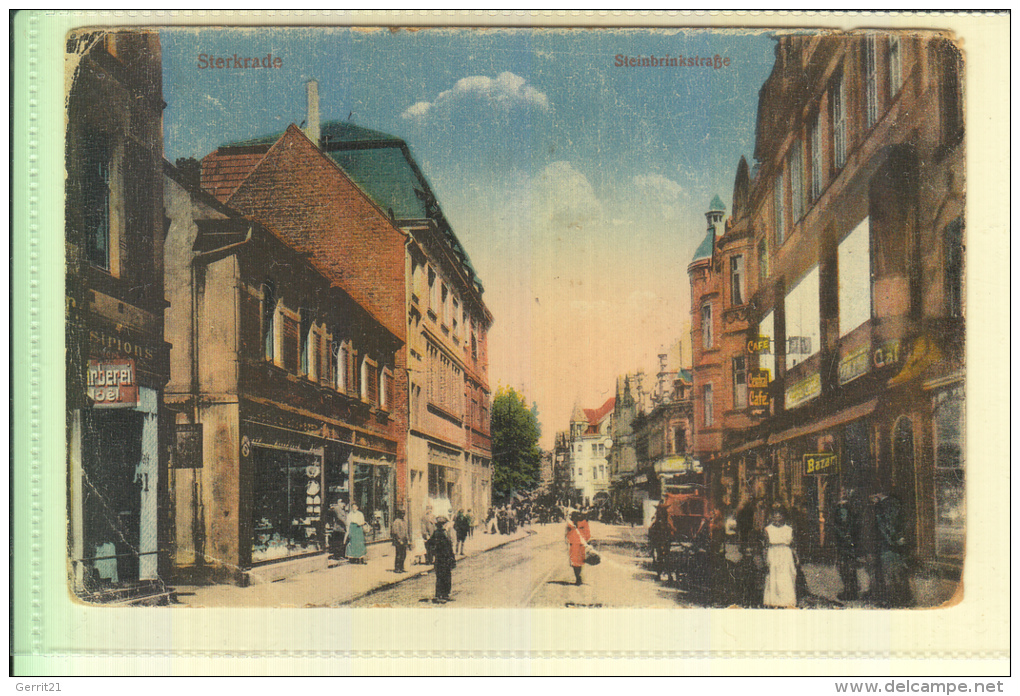 4200 OBERHAUSEN - STERKRADE, Steinbrinkstrasse, 1923, Ecken Leicht Rund - Oberhausen