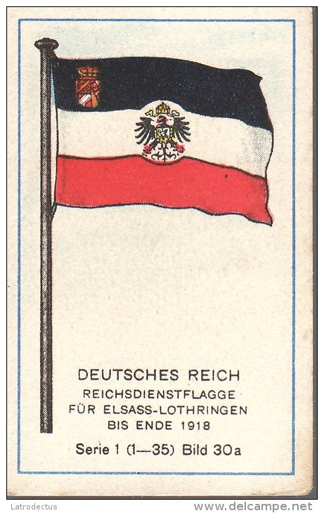 Fahnen / Flags - 01.030a - Deutsches Reich, Reichsdienstflagge Für Elsaß-Lothringen Bis Ende 1918 - Andere & Zonder Classificatie