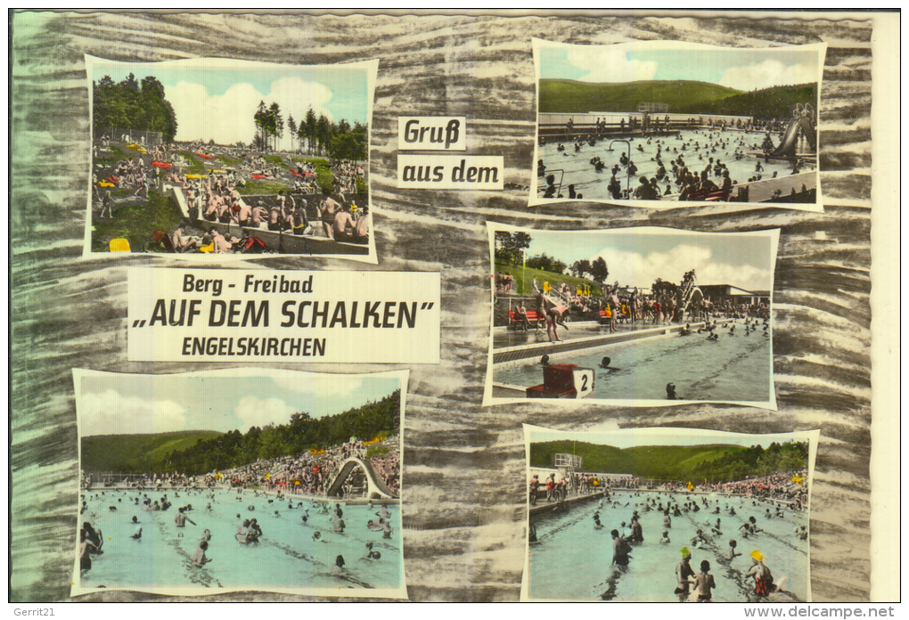 5250 ENGELSKIRCHEN, Berg Freibad Auf Dem Schalken, Mehrbildkarte - Lindlar