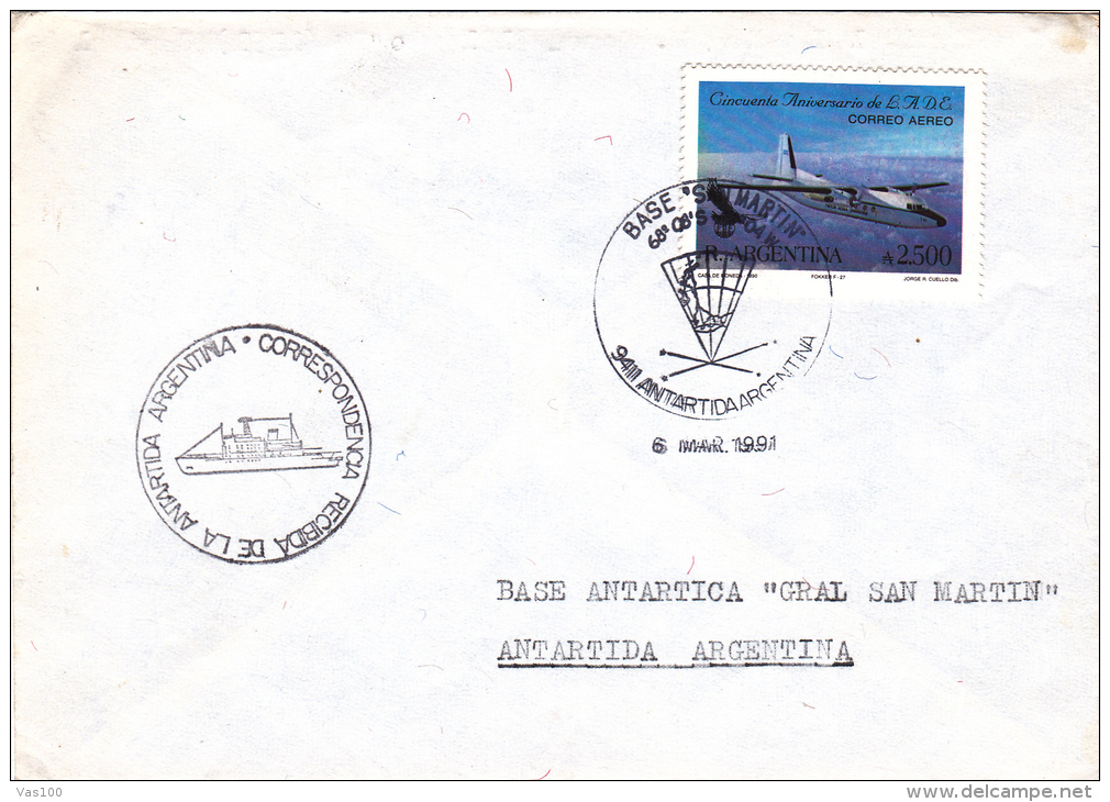 " GRAL SAN MARTIN " ANTARCTIC BASE, 1991,ARGENTINE - Onderzoeksstations