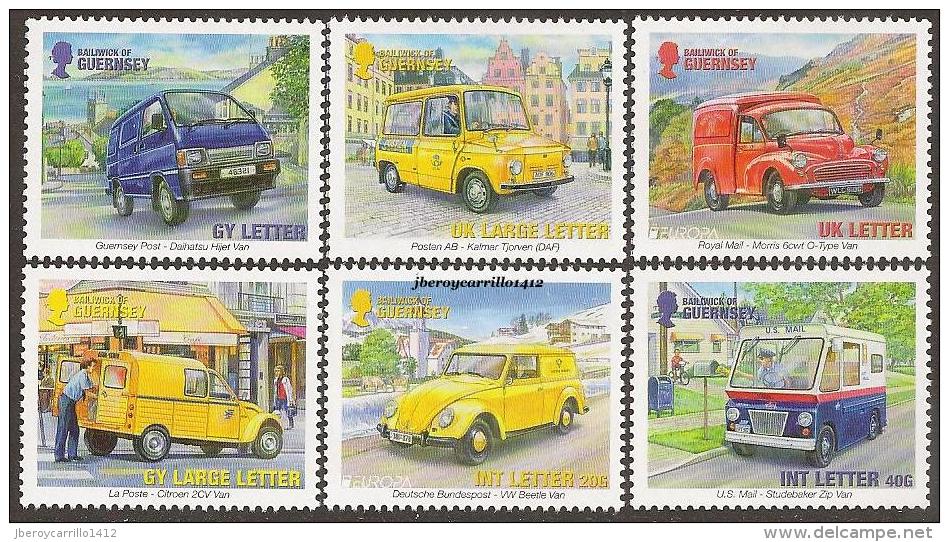 GUERNSEY - EUROPA 2013 -TEMA ANUAL "THE POSTMAN VAN".- SERIE De 6 V. - DENTADA - 2013