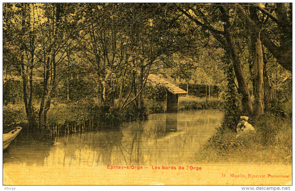 Épinay-s-Orge - Les Bords De L'Orge -                                    H. Moulin, Epicerie Parisienne - Epinay-sur-Orge