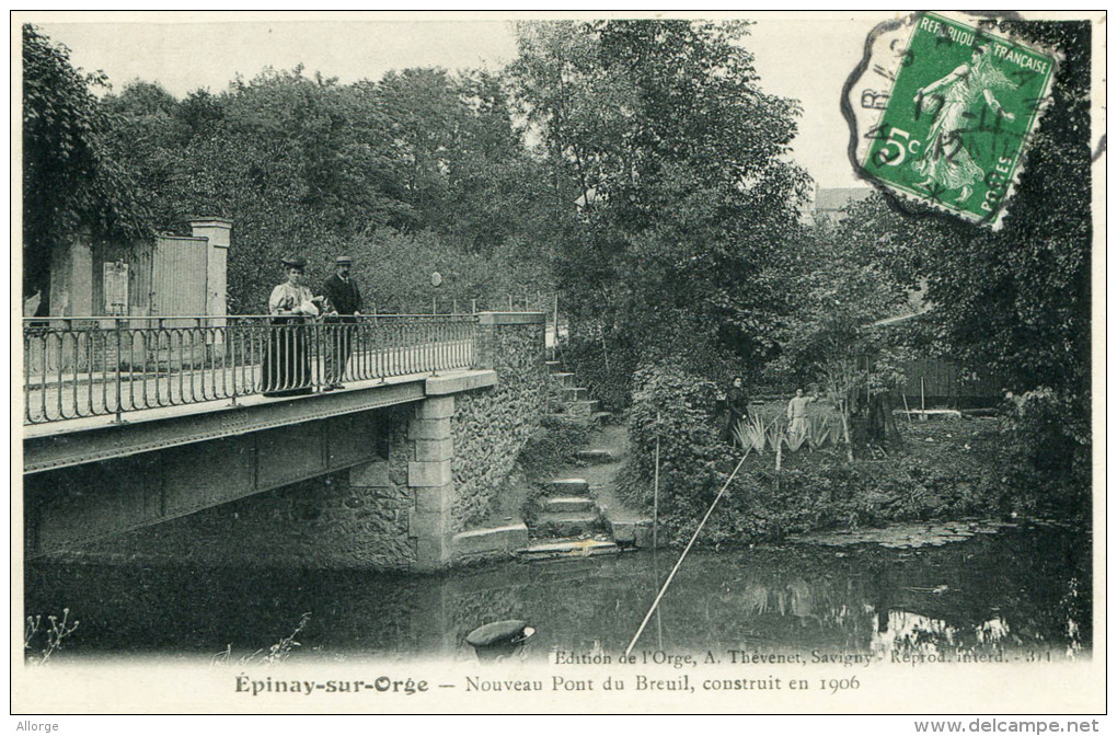 Épinay-sur-Orge - Nouveau Pont Du Breuil, Construit En 1906 - - Epinay-sur-Orge
