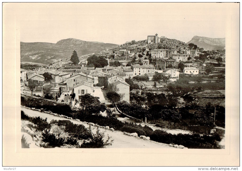 CPSM   COMPS SUR ARTUBY    Le   Village  Et Ses Environs  Vu Du Ciel - Comps-sur-Artuby