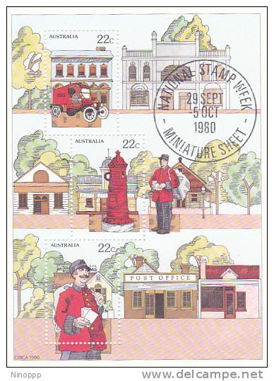 Australia 1980 National Stamp Week  Miniature Sheet MNH - Mint Stamps