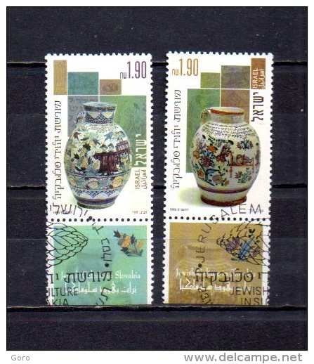 Israel   1999  .-  Y&T Nº   1466/1467 - Oblitérés (avec Tabs)