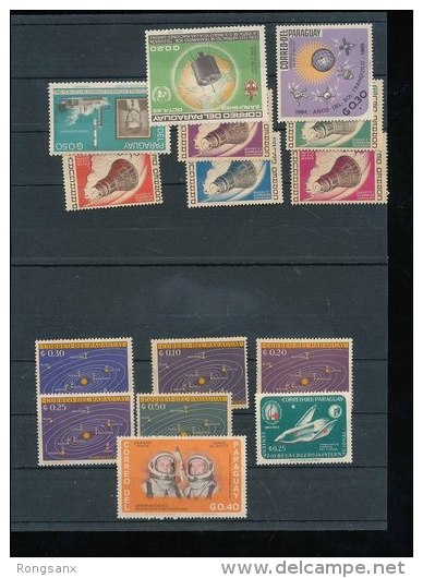 Weltraum Space ** MNH Lot Paraguay - América Del Sur