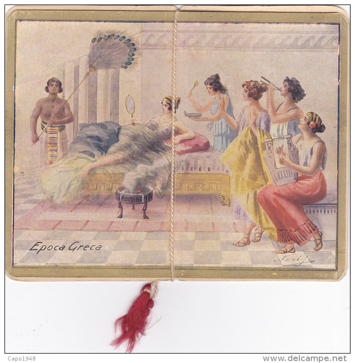 CALENDARIETTO "PROFUMI E COSTUMI " NELLE VARIE EPOCHE  FIRMA NORISE MODA COSTUMI  1923  -2-  0882 -17427-426 - Petit Format : 1921-40