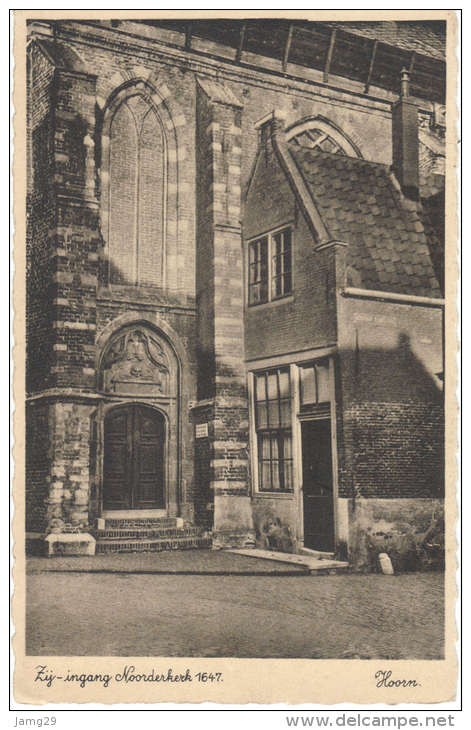 Nederland/Holland, Hoorn, Noorderkerk, Zij-ingang, Ca. 1935 - Hoorn