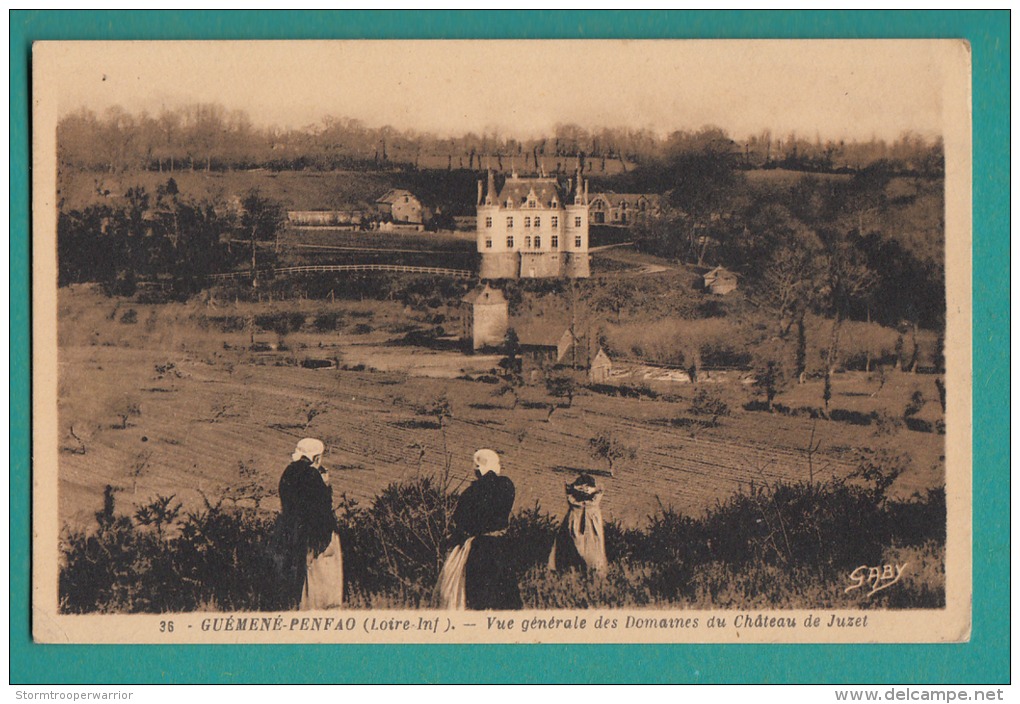 44 - GUEMENE PENFAO   Vue Generale Du Chateau De Juzet - 2 Scans - Gaby -  état : Tb - Voyagé - Guémené-Penfao