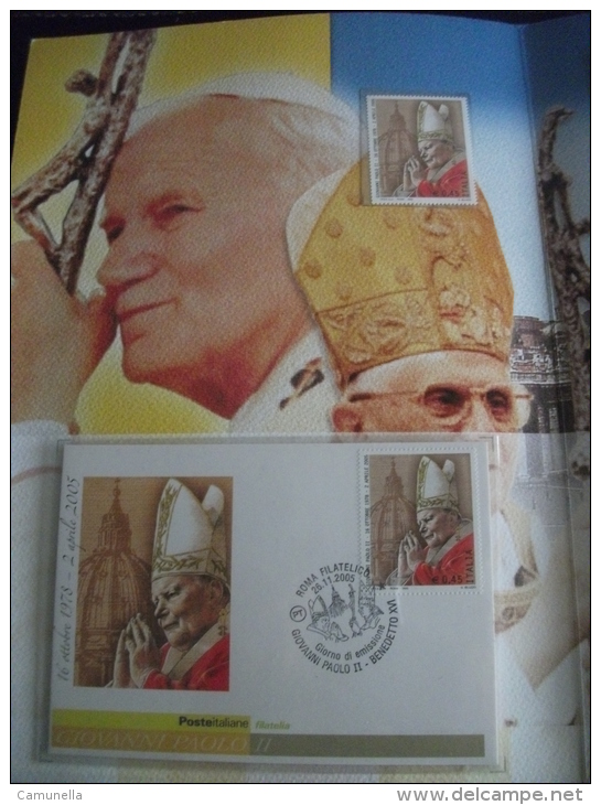 FOLDER-commemorazione Di Giovanni Paolo II E Celebrazione Dell'elezione Di Papa Benedetto XVI - Pochettes