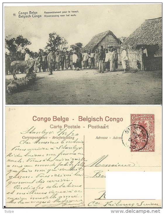 Congo Belge : Entier Postal - Rassemblement Pour Le Travail - Entiers Postaux