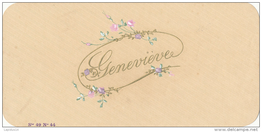 P L 76/  /PAPIER LETTRE ANCIEN DECORE 1900-1910- GENEVIEVE - Colecciones