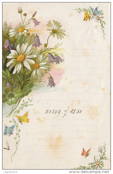 P L 82/  /PAPIER LETTRE ANCIEN DECORE 1900-1910- - Collections