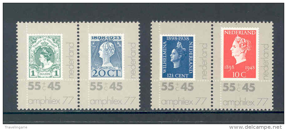 Nederland 1977 Amphilex Expo  MNH **  NVPH 1137/40  Yvert 1072/75 - Ungebraucht